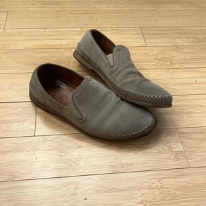 John Varvatos Taupe Loafers - Size M9.5 - Made in Portugal